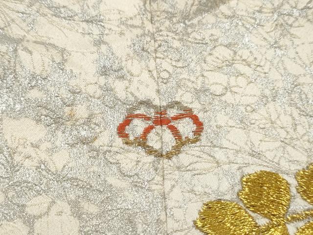 平和屋着物■豪華振袖　総刺繍　駒刺繍　枝葉文　桐　金銀糸　正絹　逸品　DABJ5065qa