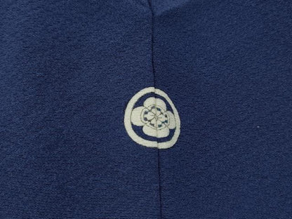 平和屋着物■上質な色無地　青藍色　正絹　逸品　DABJ5067qa