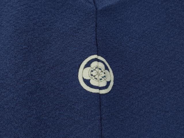 平和屋着物■上質な色無地　青藍色　正絹　逸品　DABJ5067qa
