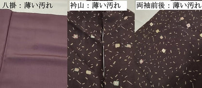 平和屋着物■上質な小紋　抽象文　正絹　逸品　DABJ5075qa