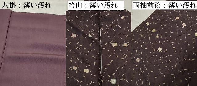 平和屋着物■上質な小紋　抽象文　正絹　逸品　DABJ5075qa
