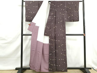 平和屋着物■上質な小紋　抽象文　正絹　逸品　DABJ5075qa