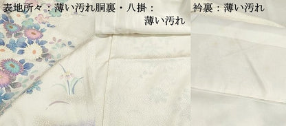 平和屋着物■東京友禅　田中種水　訪問着　草花文　金彩　正絹　逸品　DABJ5080qa