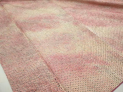 平和屋着物■大変加工の良い総絞り小紋　霞文　暈し染め　正絹　逸品　DABJ5091qa
