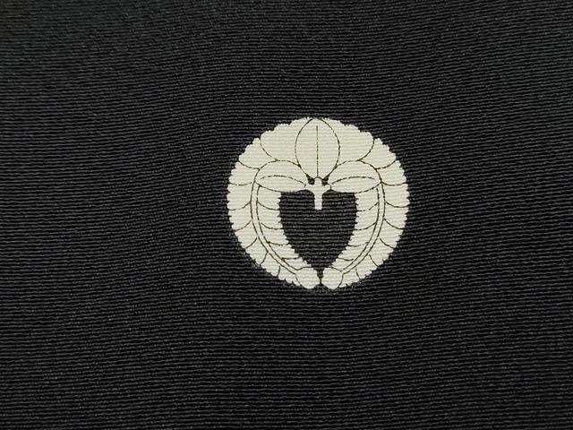 平和屋着物■豪華黒留袖　駒刺繍　地紙花文　金銀彩　正絹　逸品　DABJ5094qa