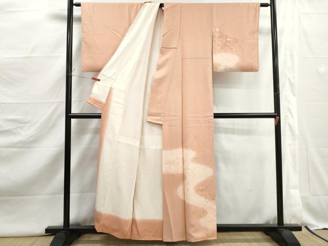 平和屋着物■訪問着　刺繍　エ霞花文　暈し染め　正絹　逸品　DABJ5102qa