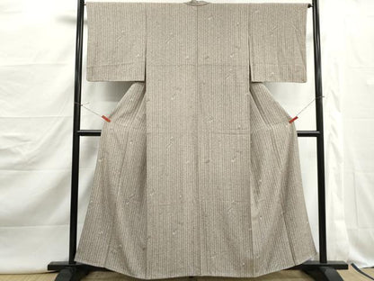 平和屋着物■上質な小紋　枝花間道　やまと誂製　正絹　逸品　DABJ5106qa