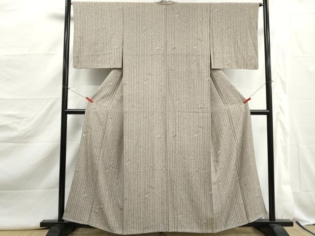 平和屋着物■上質な小紋　枝花間道　やまと誂製　正絹　逸品　DABJ5106qa