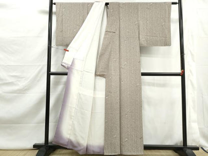 平和屋着物■上質な小紋　枝花間道　やまと誂製　正絹　逸品　DABJ5106qa