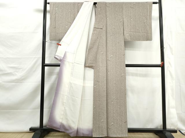 平和屋着物■上質な小紋　枝花間道　やまと誂製　正絹　逸品　DABJ5106qa