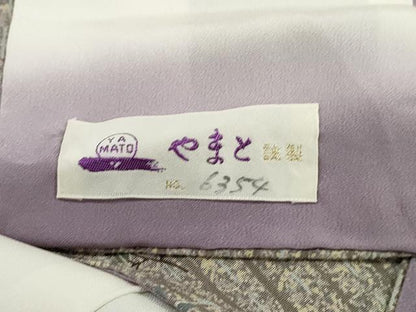 平和屋着物■上質な小紋　枝花間道　やまと誂製　正絹　逸品　DABJ5106qa