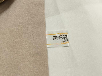 平和屋着物■上質な小紋　花唐草文　正絹　逸品　DABJ5110qa