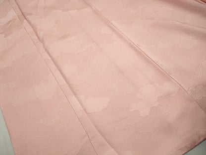 平和屋着物■上質な色無地　重ね雲地紋　虹色　正絹　逸品　DABJ5123qa