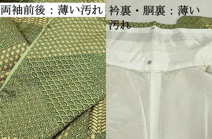 平和屋着物■上質な小紋　吉祥文様　正絹　逸品　DABJ5124qa