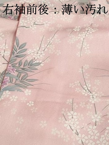 平和屋着物■訪問着　草花文　牡丹　暈し染め　金彩　やまと誂製　正絹　逸品　DABJ5126qa