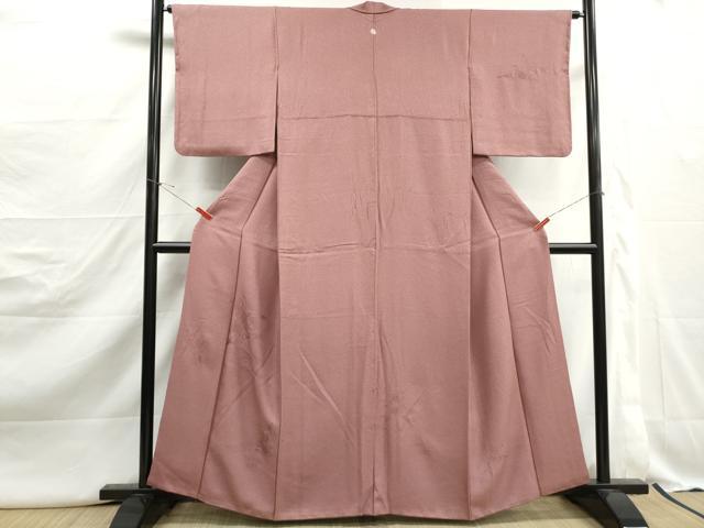 平和屋着物■中国三大刺繍　スワトウ刺繍　汕頭刺繍　無地絵羽訪問着　流水扇面花文　石竹色　正絹　逸品　DABJ5127qa
