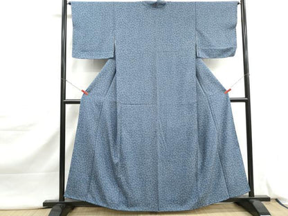 平和屋着物■上質な小紋　枝花文　正絹　逸品　DABJ5133qa