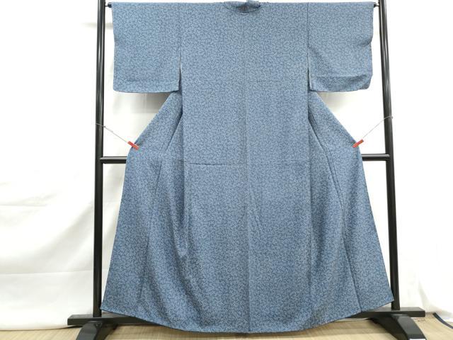 平和屋着物■上質な小紋　枝花文　正絹　逸品　DABJ5133qa