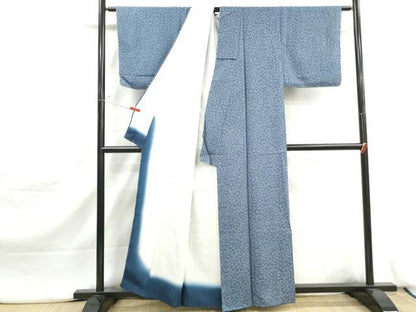 平和屋着物■上質な小紋　枝花文　正絹　逸品　DABJ5133qa