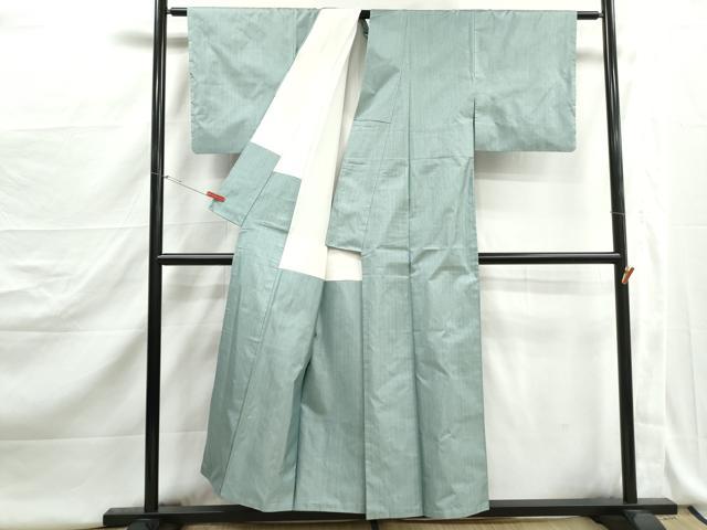 平和屋着物■上質な紬　霞文　正絹　逸品　DABJ5134qa