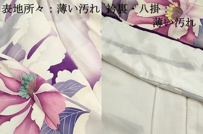 平和屋着物■豪華振袖　駒刺繍　枝花文　暈し染め　正絹　逸品　DABJ5138qa