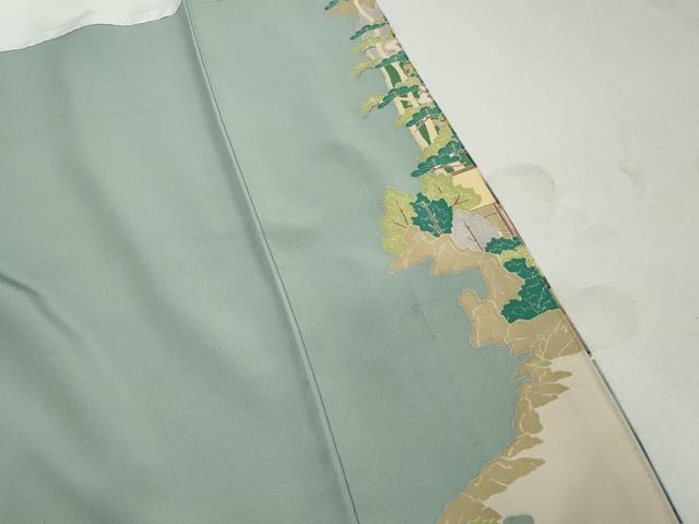 平和屋着物■豪華色留袖　友禅　作家物　風景樹林文　暈し染め　正絹　逸品　DABJ5152qa