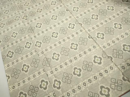 平和屋着物■上質な紬　横段文　正絹　逸品　DABJ5154qa