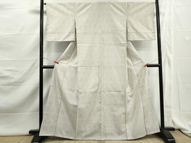 平和屋着物■上質な紬　亀甲文　高島屋金ラベル　正絹　逸品　DABJ5156qa