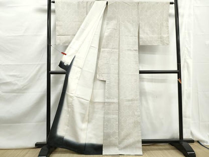 平和屋着物■上質な紬　亀甲文　高島屋金ラベル　正絹　逸品　DABJ5156qa