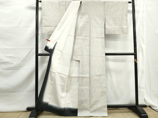 平和屋着物■上質な紬　亀甲文　高島屋金ラベル　正絹　逸品　DABJ5156qa