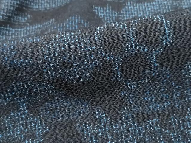 平和屋着物■上質な紬　風景花文　正絹　逸品　DABJ5159qa