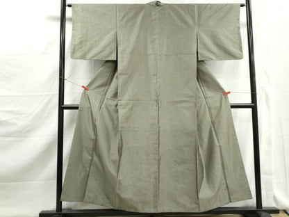 平和屋着物■上質な紬　格子文　ますいわ屋扱い　正絹　逸品　DABJ5160qa