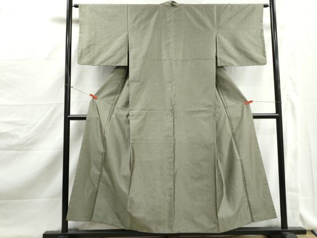 平和屋着物■上質な紬　格子文　ますいわ屋扱い　正絹　逸品　DABJ5160qa
