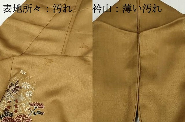 平和屋着物■訪問着　地紙花松文　暈し染め　金彩　正絹　逸品　DABJ5165qa