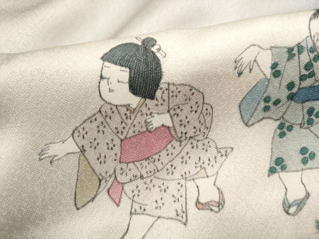 平和屋着物■訪問着　童子遊び　暈し染め　正絹　逸品　DABJ5171qa