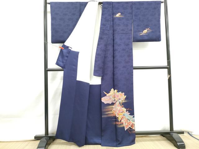 平和屋着物■訪問着　人物花文　暈し染め　金銀彩　正絹　逸品　DABJ5185qa