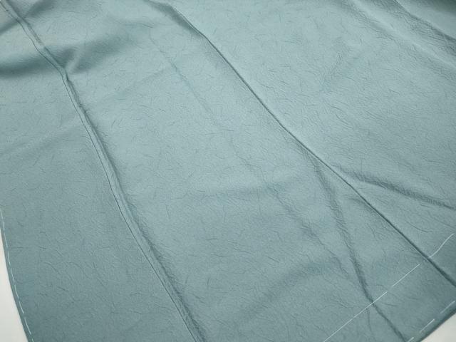 平和屋着物■上質な色無地　霞地紋　水浅葱色　正絹　逸品　DABJ5187qa