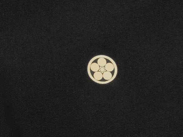 平和屋着物■豪華黒留袖　飛鶴花松文　金彩　正絹　逸品　DABJ5192qa
