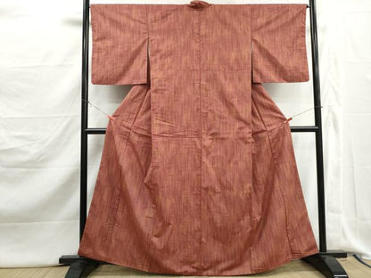 平和屋着物■上質な紬　霞間道　暈し染め　正絹　逸品　DABJ5209qa