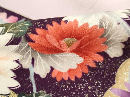 平和屋着物■豪華振袖　刺繍　孔雀花文　暈し染め　金彩　正絹　逸品　DABJ5212qa