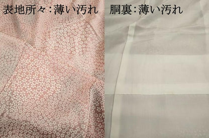 平和屋着物■上質な小紋　小花尽くし　暈し染め　正絹　逸品　DABJ5228qa