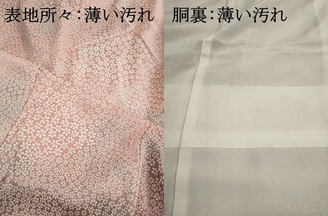 平和屋着物■上質な小紋　小花尽くし　暈し染め　正絹　逸品　DABJ5228qa