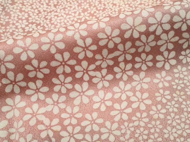 平和屋着物■上質な小紋　小花尽くし　暈し染め　正絹　逸品　DABJ5228qa