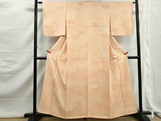 平和屋着物■上質な小紋　絵巻花文　暈し染め　正絹　逸品　DABJ5229qa