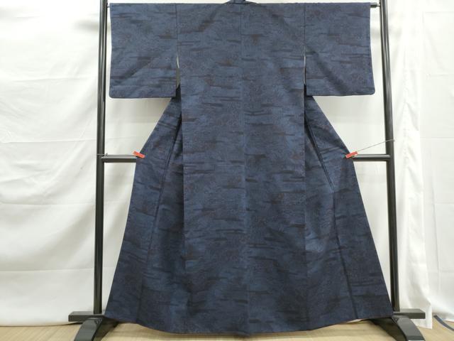 平和屋着物■上質な紬　風景花文　正絹　逸品　DABJ5235qa