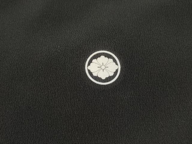 平和屋着物■豪華黒留袖　駒刺繍　扇面吉祥花文　金銀彩　正絹　逸品　DABJ5242qa