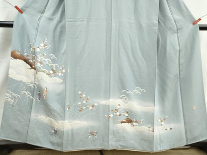 平和屋着物■豪華色留袖　作家物　人物梅松文　暈し染め　正絹　逸品　DABJ5245qa