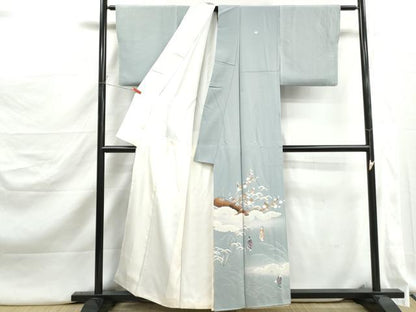 平和屋着物■豪華色留袖　作家物　人物梅松文　暈し染め　正絹　逸品　DABJ5245qa