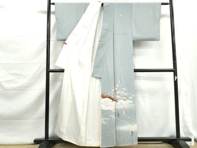 平和屋着物■豪華色留袖　作家物　人物梅松文　暈し染め　正絹　逸品　DABJ5245qa