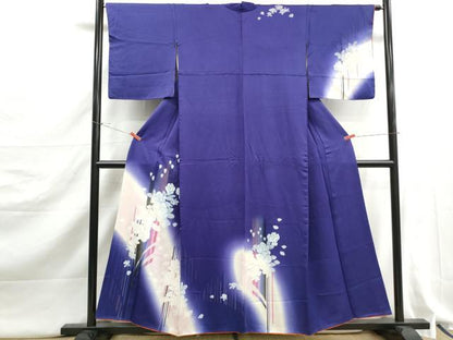 平和屋着物■訪問着　霞草花文　暈し染め　正絹　逸品　DABJ5246qa